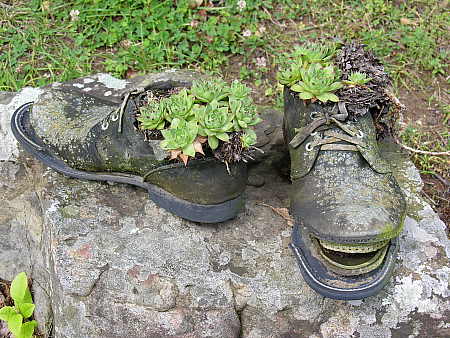 The final resting place for a good pair of boots