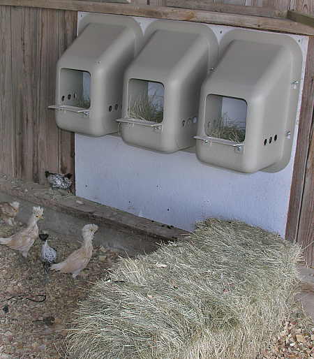Plastic commercial nesting boxes