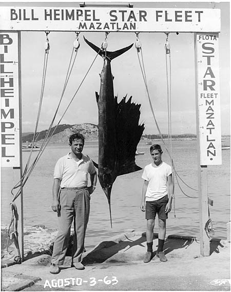Successful catch of a sailfish