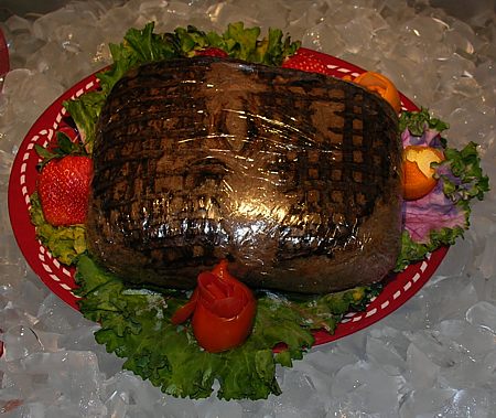 Big 72 ounce top sirloin steak