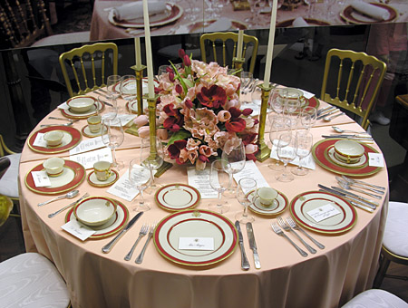 White House china and table settings
