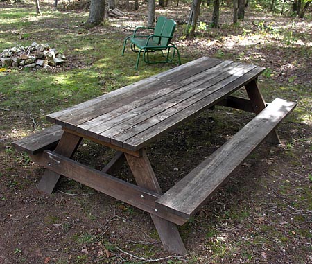Full-sized picnic table