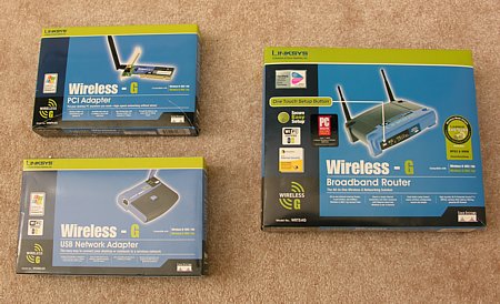 Linksys Wireless-G components