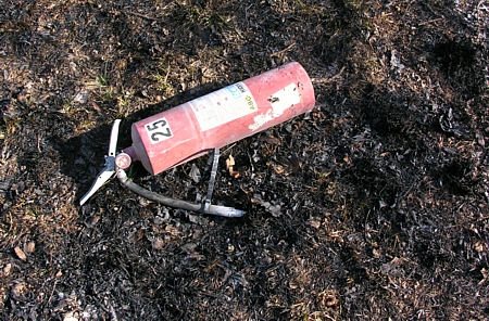 Mystery fire extinguisher