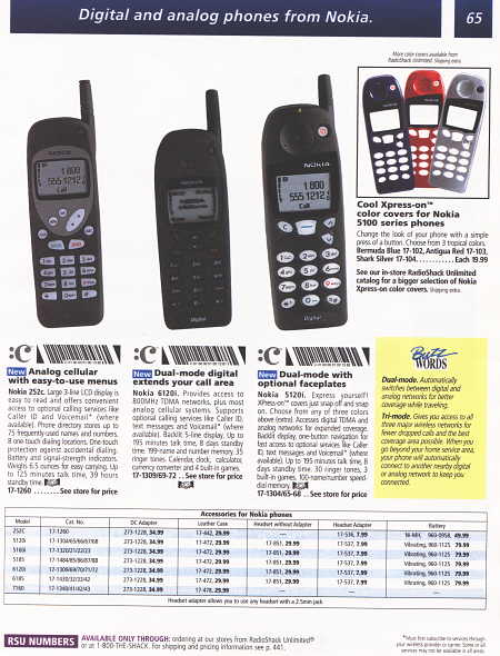 Radio Shack catalog page