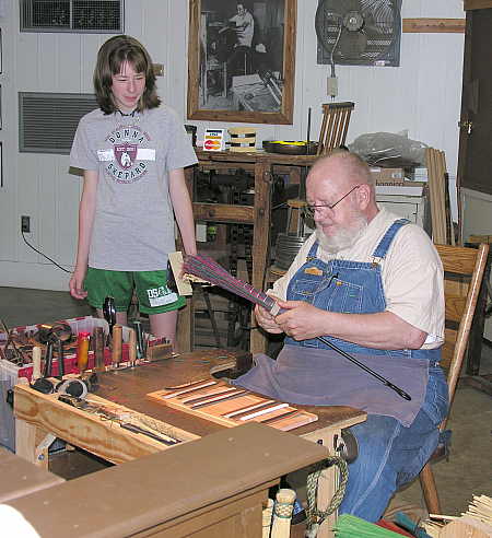 Broom assembly at Ozark Folk Center