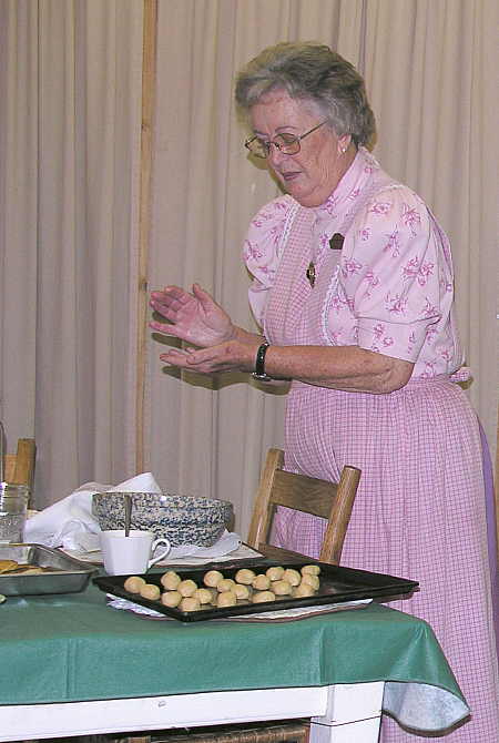 Cooking demonstration at Ozark Folk Center