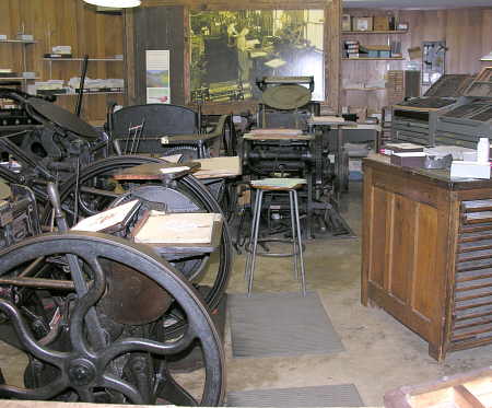 Print shop at Ozark Folk Center