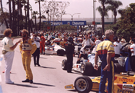 Excitement builds before the start of the race