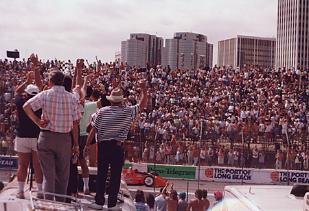 Huge crowds attend the race