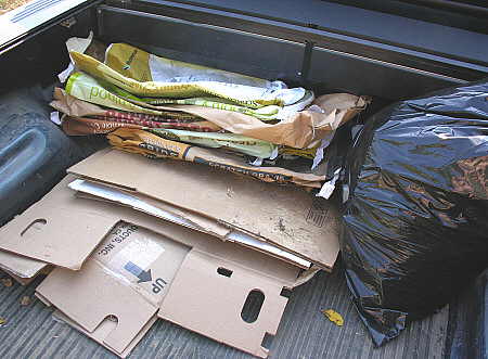 Recyclables loaded first