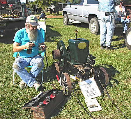 Small antique engine