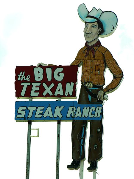 Big Texan Steak Ranch signage