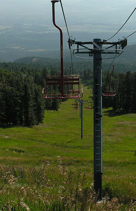 One of several chair lifts